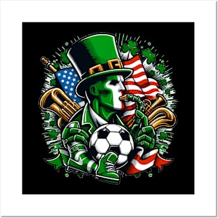 ST PATRICK'S DAY SOCCER Posters and Art